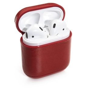PeepCase Genuine Leather Scarlet Red AirPod Case